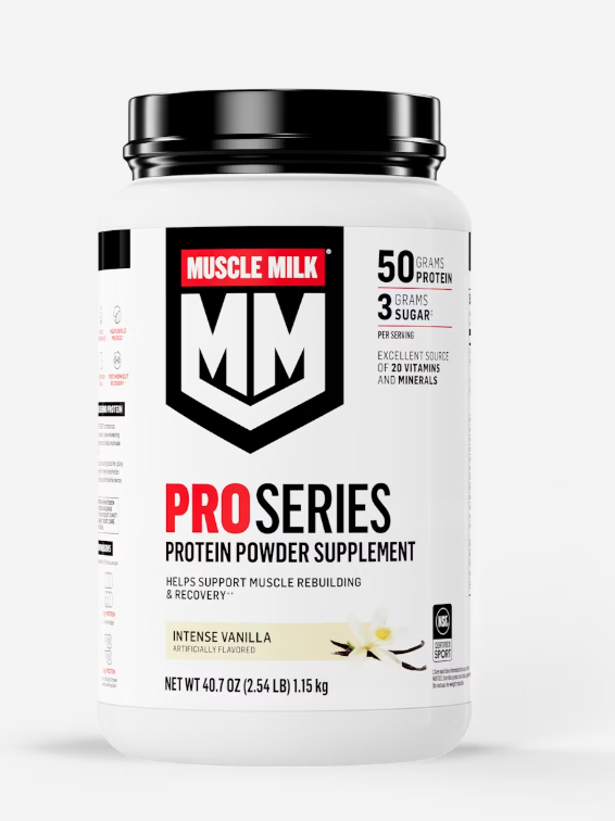 MUSCLE MILK Supplement Protein Powder Pro Series Vanilla 2LB