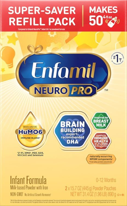 MEAD JOHNSON NUTRITION Enfamil Infant Formula Neuro Pro 0-12 Months 31.4OZ 1.96LB 390G
