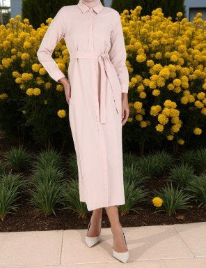 Dress Casual Plain Grey / Pink