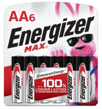 ENERGIZER Battery Aa Max Alkaline 6PK