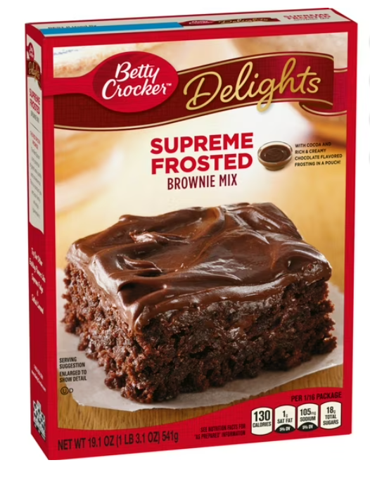 BETTY CROCKER Brownie Mix Delights Supreme Frosted 19.1 OZ