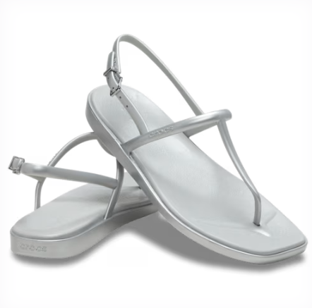 CROCS Footwear Sandal Thong Metallic Silver