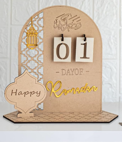 Eid / Ramadan Countdown Calendar Wooden