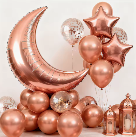 Eid / Ramadan Balloon Set Gold / Rose Gold