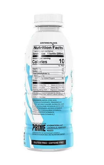 PRIME Hydration Drink Berry Ice Zero 16.9OZ 500ML