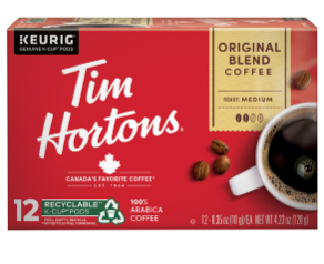 TIM HORTONS Coffee K-CUP Pods Keurig Original Blend 12PACK