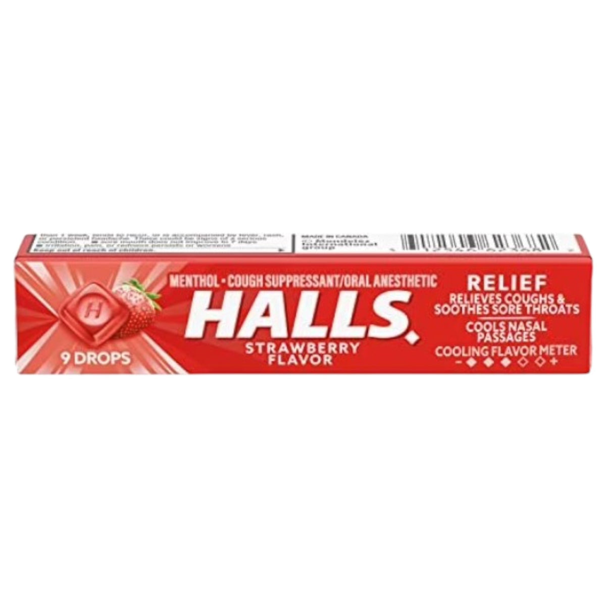 HALLS Relief Strawberry Flavor 9-DROPS