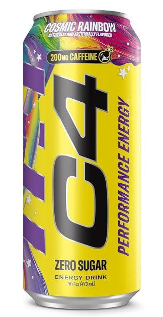 C4 Performance Energy Drink Cosmic Rainbow 16 Fl OZ 473ML