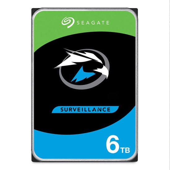 SEAGATE Computer Hard Drive Sata 6TB Skyhawk Surveillance ST6000VX