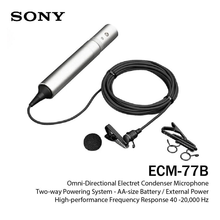 SONY Microphone ECM-77B Lavalier Xlr