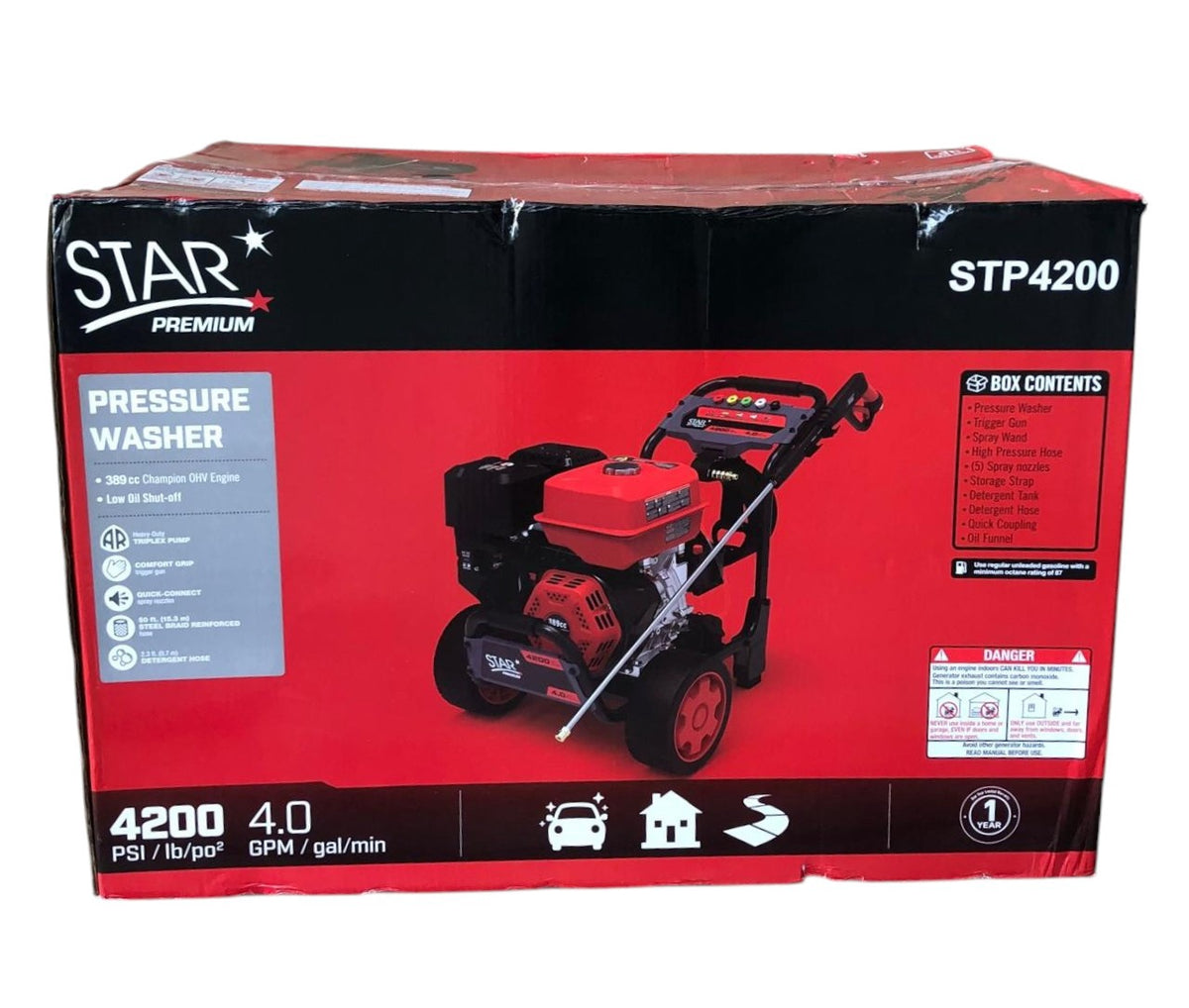 STAR Pressure Washer 4200PSI STP4200 Premium Red