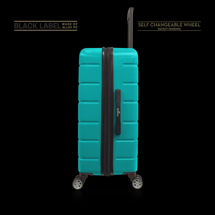 TUCCI ITALY Luggage Suitcase Large 30" Il Cammino T0126-30IN-TEL ABS Hard Cover 4 Wheel Teal