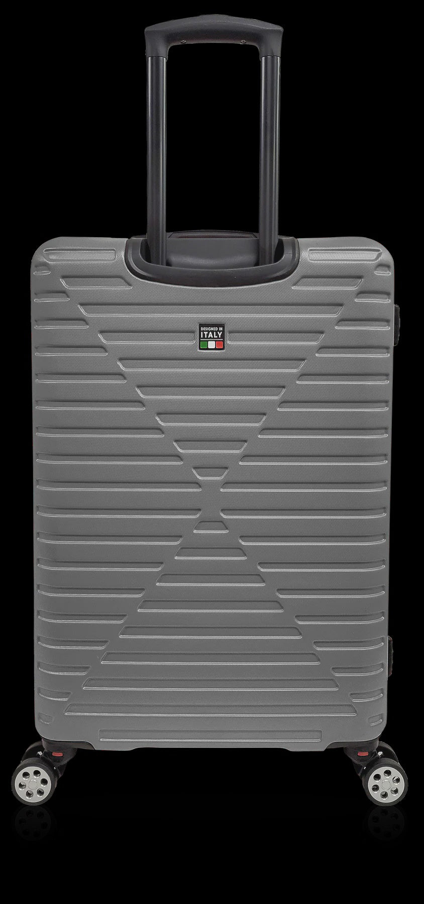 TUCCI ITALY Luggage Suitcase Medium 26" Carina T0129-26IN-CHL ABS Hard Cover 4 Wheel Charcoal