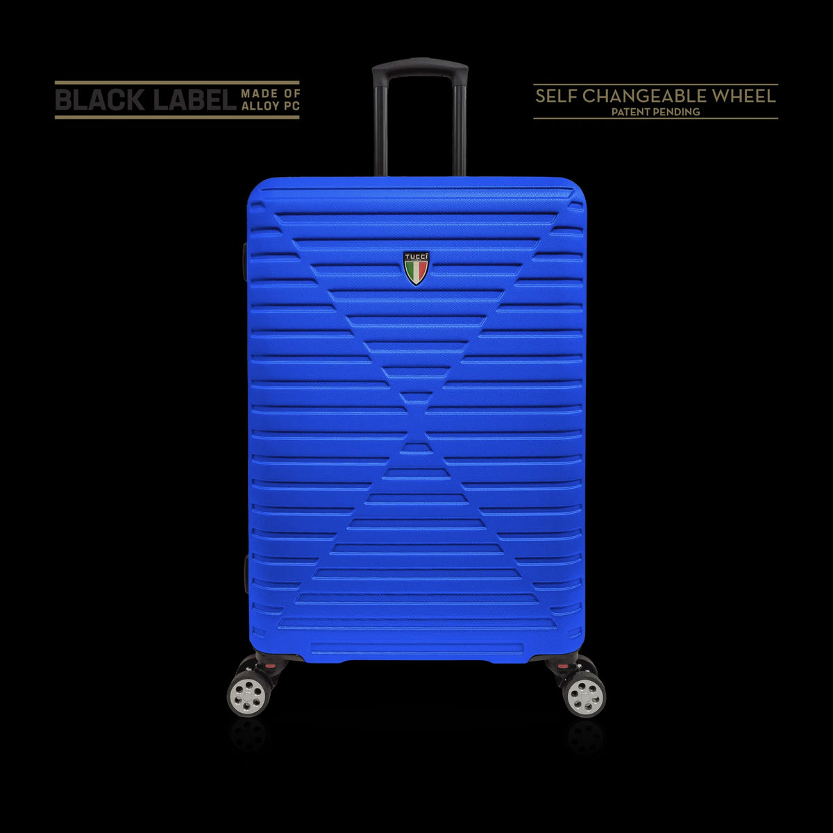 TUCCI ITALY Luggage Suitcase Large 30" Carina T0129-30IN-BLU ABS Hard Cover 4 Wheel Blue