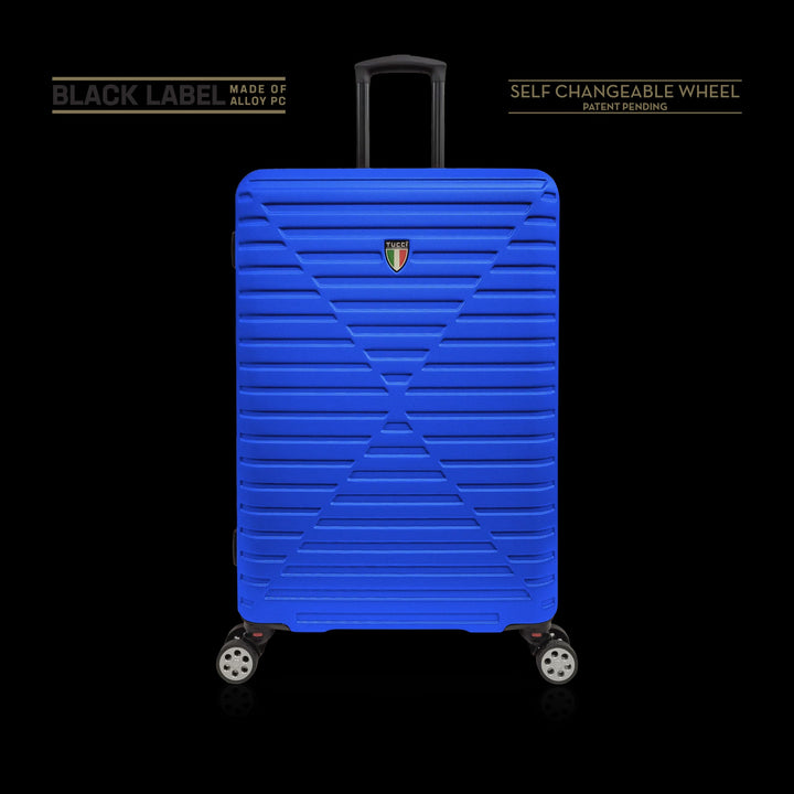 TUCCI ITALY Luggage Suitcase Large 30" Carina T0129-30IN-BLU ABS Hard Cover 4 Wheel Blue