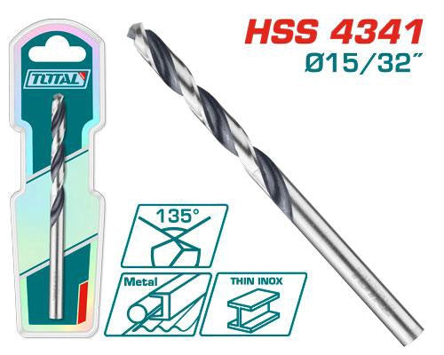 TOTAL Drill Bit 15/32" TAC1203214 Hss 4341