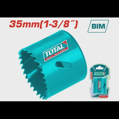 TOTAL Saw Hole Cutter 35MM 1 3/8" TAC410351 Hss BI-METAL