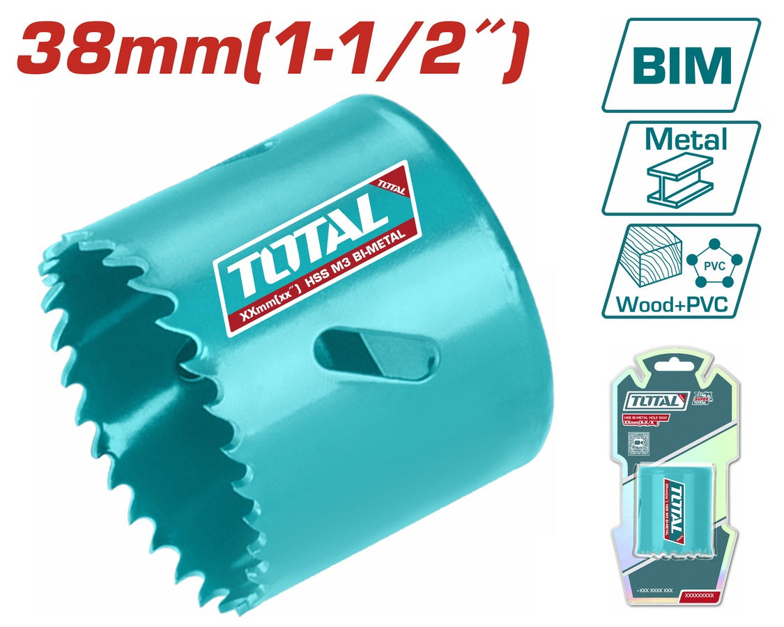 TOTAL Saw Hole Cutter 38MM 1 1/2" TAC410381 Bit