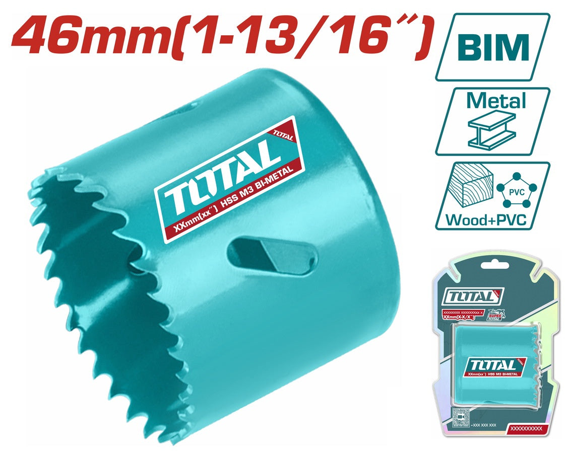 TOTAL Saw Hole Cutter 46MM 1-13/16" TAC410461 Bit