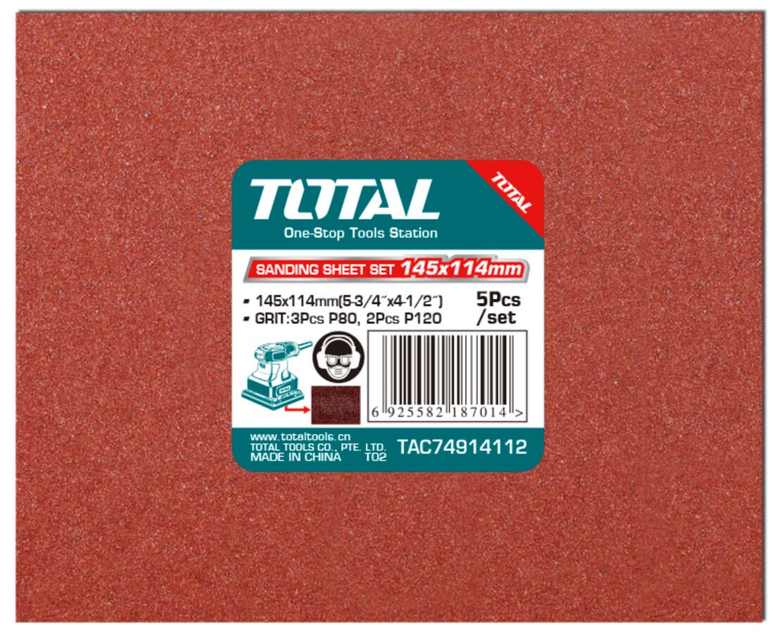 TOTAL Sand Paper Sheet 5PCS Set TAC74914112