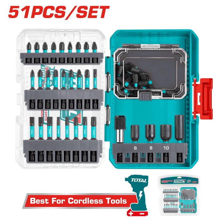 TOTAL Screwdriver Bit Set 51PCS UTACSDL25106 Impact