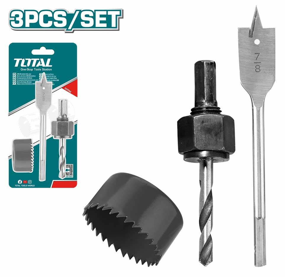 TOTAL Saw Hole Lock Set 3PCS TACSH1031 Lock Installation