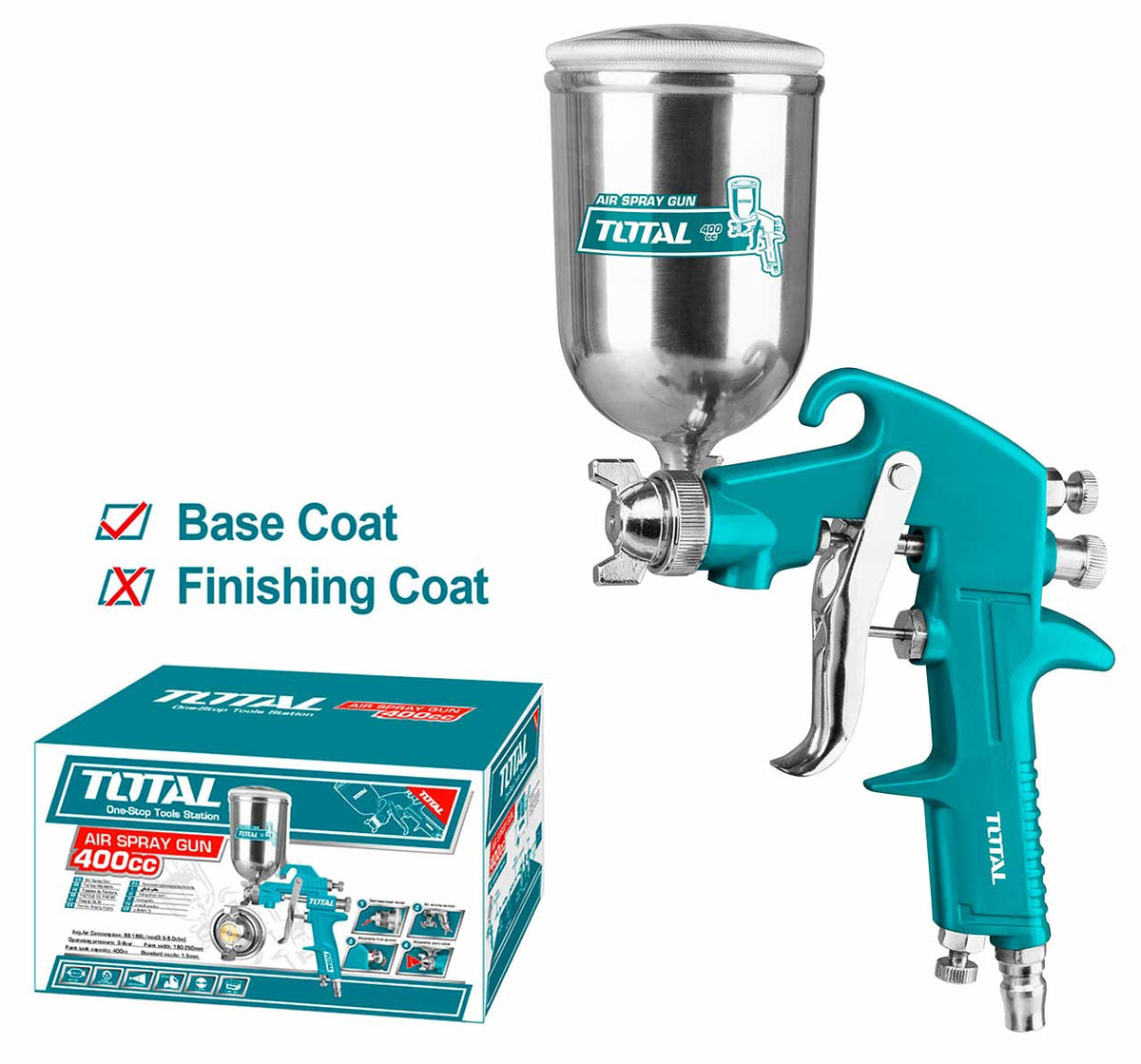 TOTAL Spray Gun TAT10402 400CC