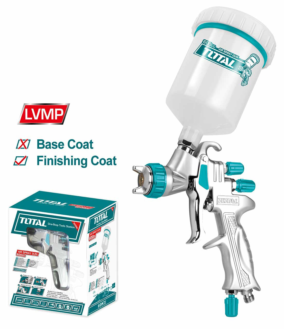 TOTAL Spray Gun TAT10605 600CC