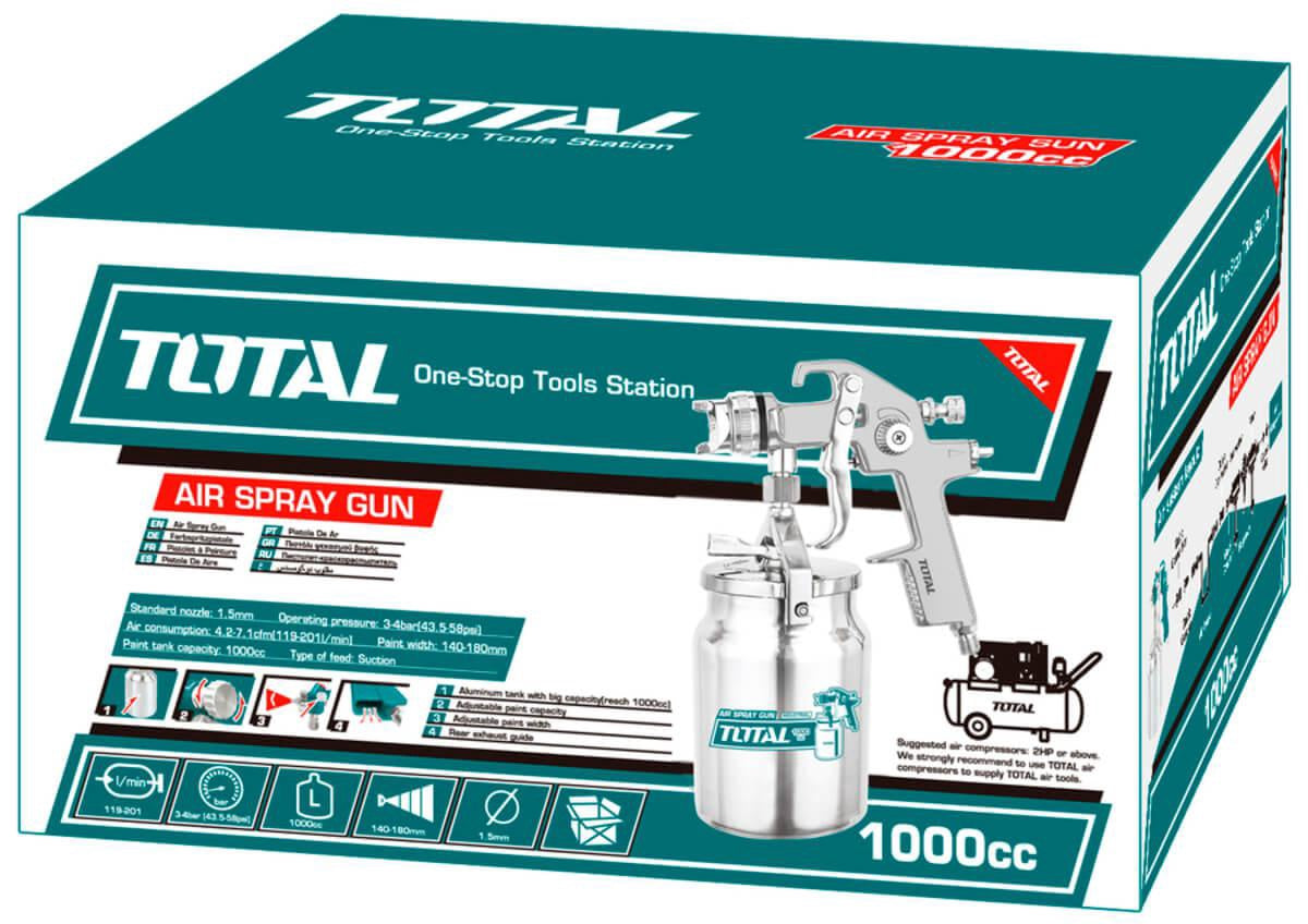 TOTAL Spray Gun Professional Hvlp TAT11004
