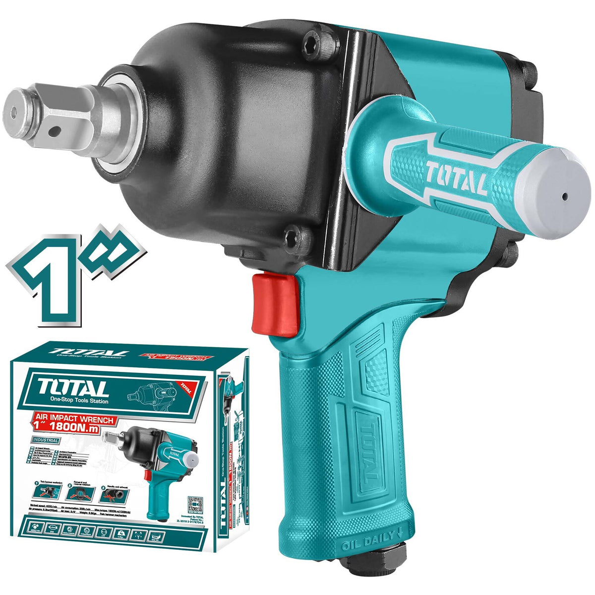 TOTAL Wrench Air Impact 1" TAT41112