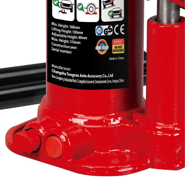 TORIN BIG RED JACKS Jack Hydraulic 12 Ton TH91204X Bottle