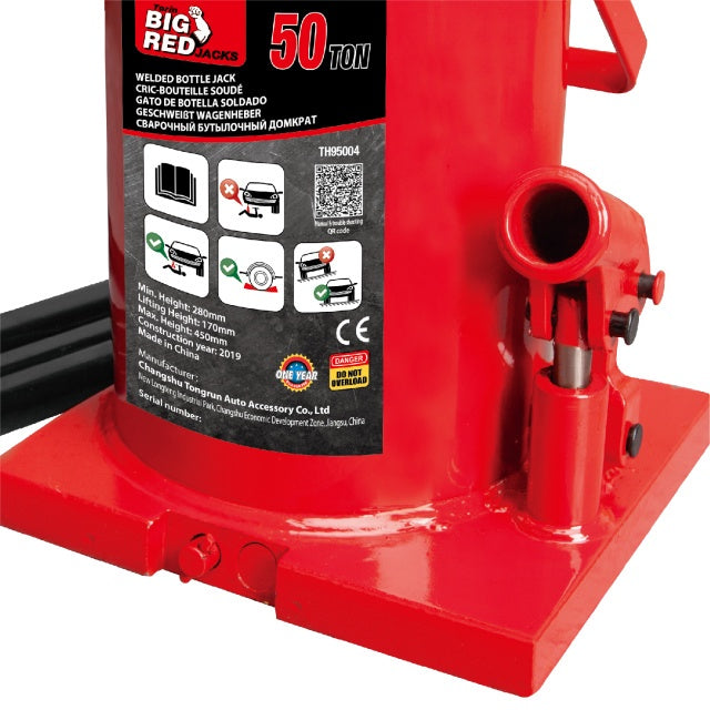TORIN BIG RED JACKS Jack Hydraulic 50 Ton TH95004 Bottle
