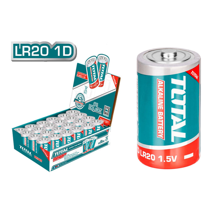 TOTAL Battery D Alkaline THAB1D01 2PCS Pack