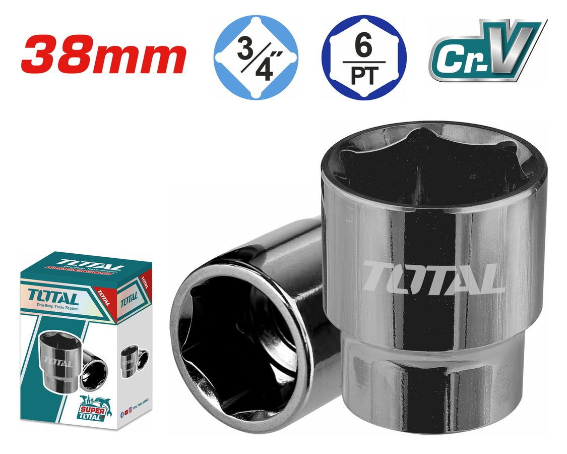TOTAL Socket 38MM 3/4" THHAST34381
