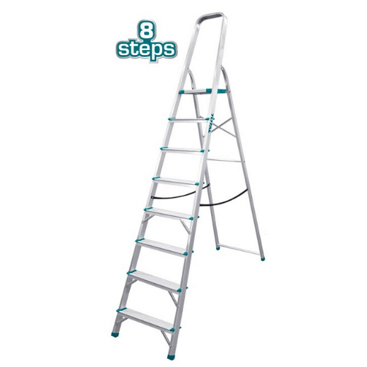 TOTAL Ladder 8 Step Aluminium THLAD06081