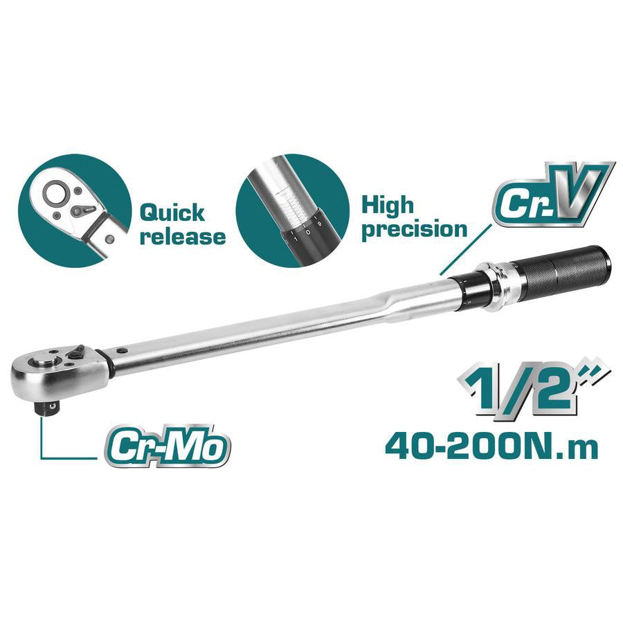 TOTAL Torque Wrench 1/2" THPTW200N2