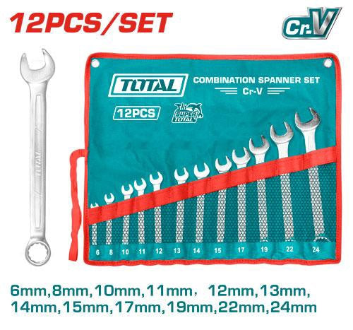 TOTAL Spanner Set Comb 6-24MM THT1022121