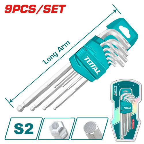 TOTAL Allen Key Set 9PCS Torx THT106291