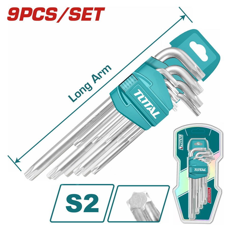TOTAL Allen Key Set 9PCS Torx THT106392