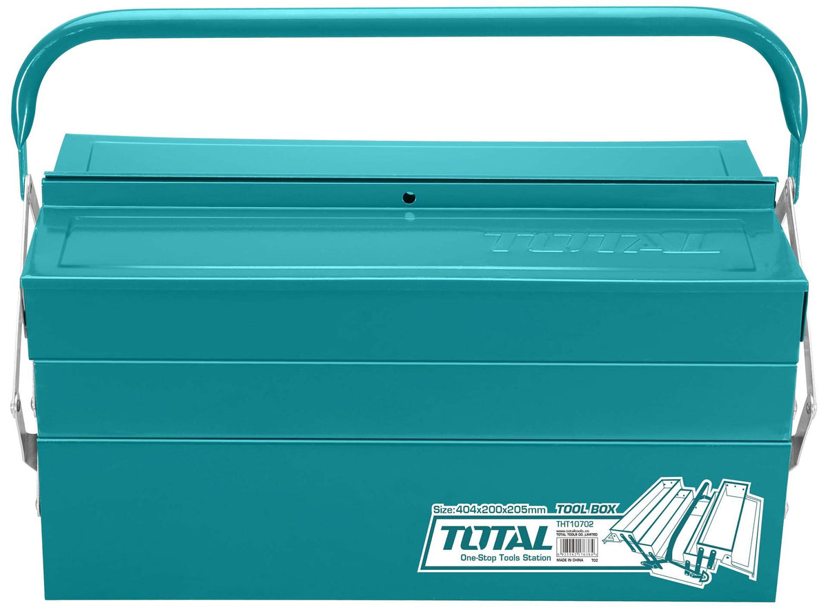 TOTAL Tool Box THT10702 3 Layers Metal 404 X 200 X 205MM