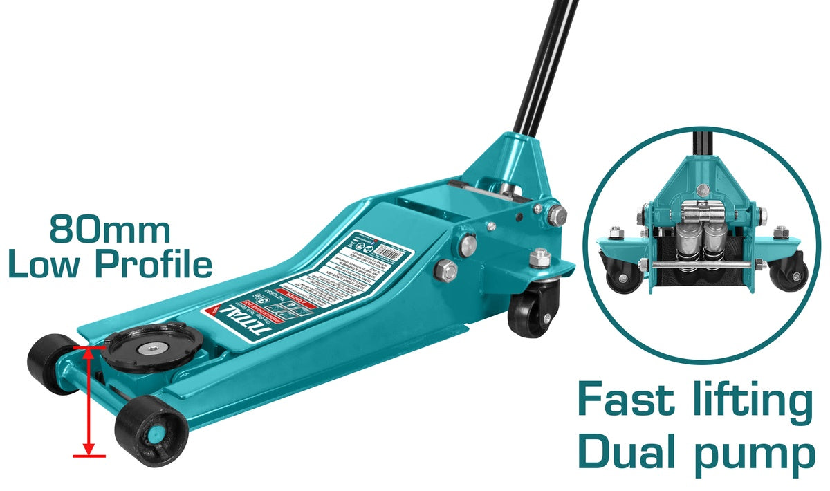 TOTAL Jack 3 Ton THT10834 Hydraulic Floor