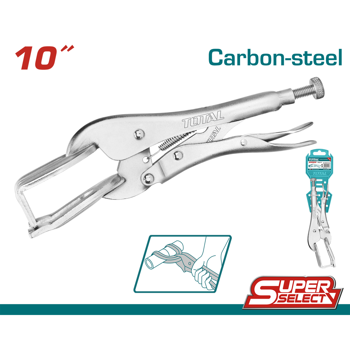 TOTAL Pliers Mole Grip Welding 10" THT1921003