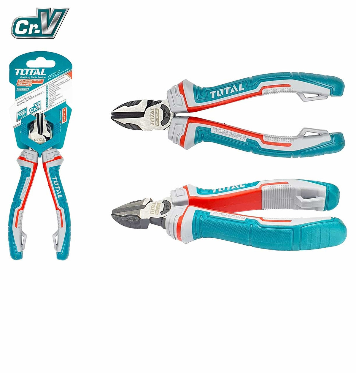 TOTAL Pliers Nipper 7" THT230706S Diagonal Cutting High Leverage