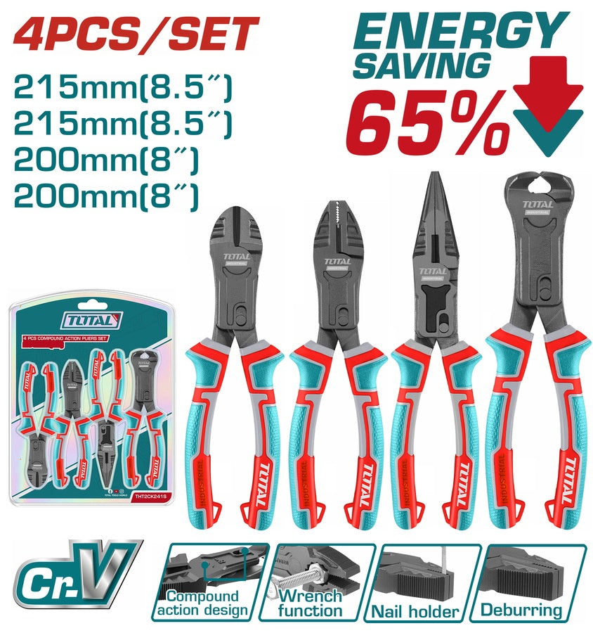 TOTAL Pliers 4PCS Compound THT2CK241S