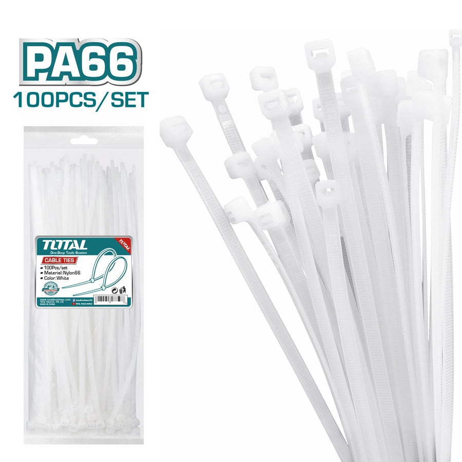 TOTAL Cable Tie 2.5 X 150MM THTCT15025 100PCS Pack