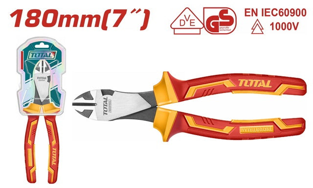 TOTAL Pliers 7" THTIP2571 Insulated Diagonal Cutting