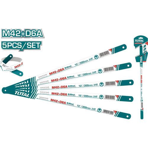 TOTAL Hacksaw Blade THTKT57245 5PCS Set