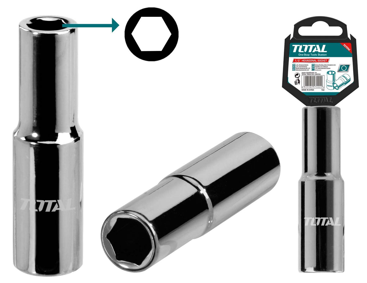 TOTAL Socket 27MM 1/2" THTST12273L Deep