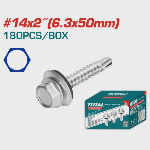 TOTAL Screw Ind. 2" X 14 METAL-METAL THWHD1421 180PCS Per Box