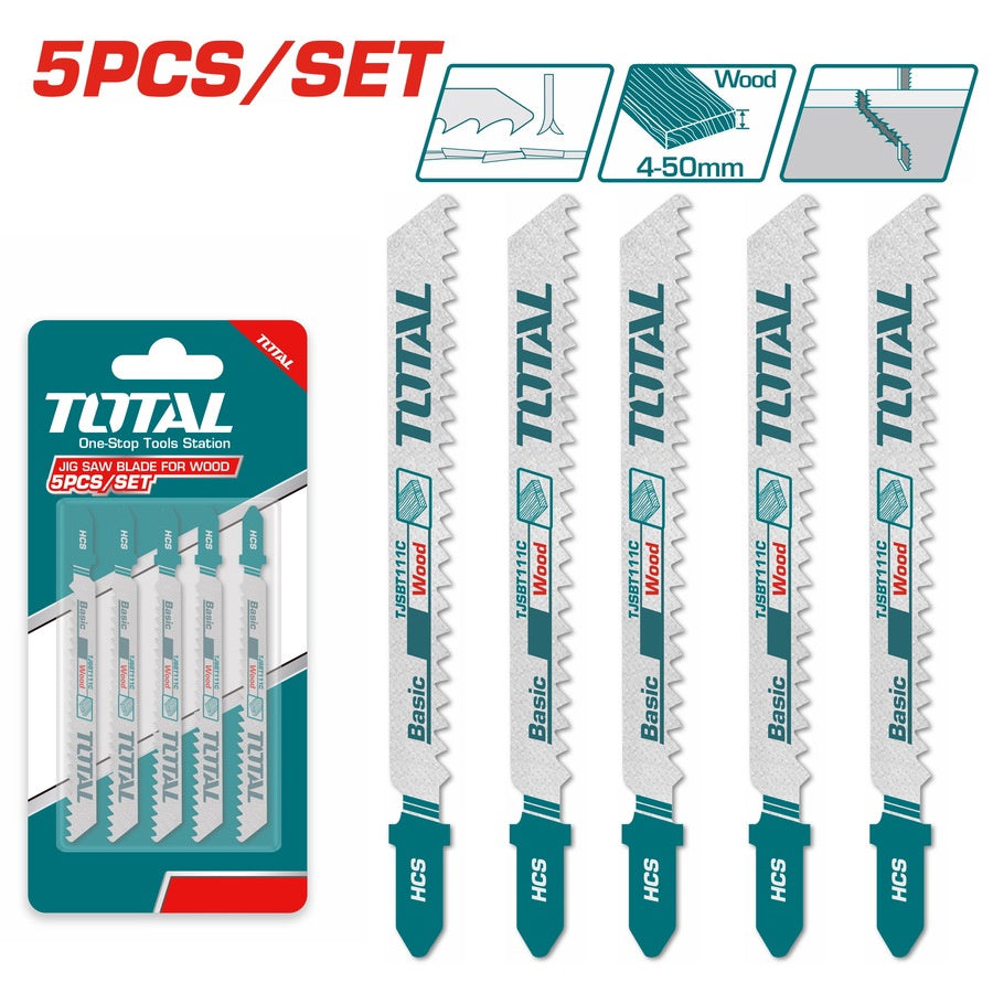 TOTAL Blade Jig Saw 5PCS TJSBT111C Wood